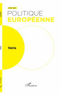 Varia: Politique européenne