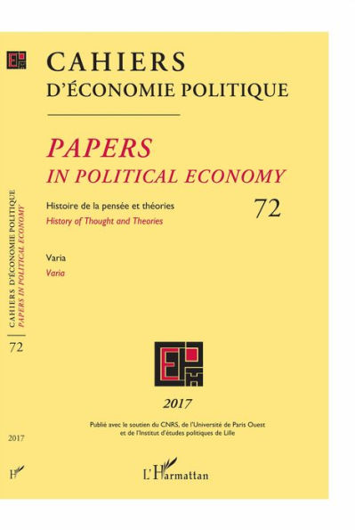 Cahiers d'économie politique: Histoire de la pensée et théories