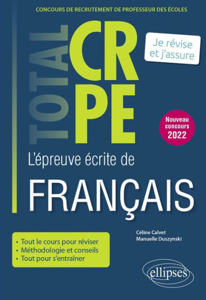 Réussir l'épreuve écrite de français - CRPE - Nouveau concours 2022