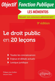 Title: Le droit public en 20 leçons - 9e édition, Author: Vincent Tchen