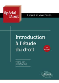Title: Introduction à l'étude du droit, Author: Thierry Garé