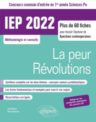 Title: Concours commun IEP 2022. 1re année. La peur / Révolutions, Author: René Rampnoux (coord.)