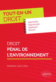 Title: Droit pénal de l'environnement, Author: Madeleine Lobé Lobas