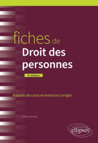 Title: Fiches de Droit des personnes: A jour au 1er mars 2024, Author: Patricia Vannier