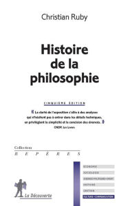 Title: Histoire de la philosophie, Author: Christian Ruby