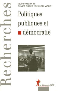 Title: Politiques publiques et démocratie, Author: La Découverte