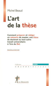 Title: L'art de la thèse, Author: Michel Beaud