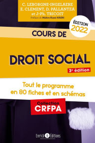 Title: Cours de droit social 2022: Tout le programme en fiches et en schémas, Author: Jean-Philippe Tricoit