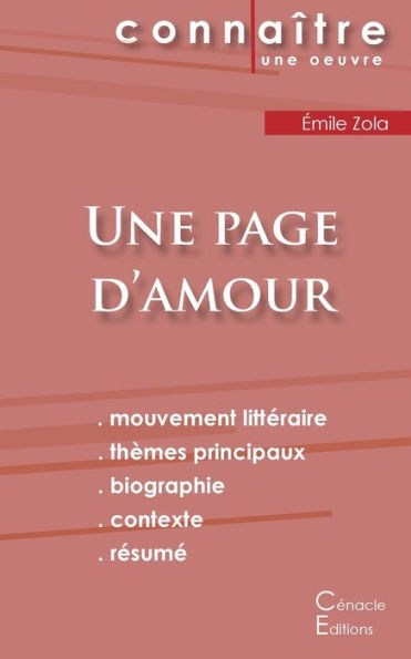 Fiche de lecture Une page d'amour de ï¿½mile Zola (Analyse littï¿½raire de rï¿½fï¿½rence et rï¿½sumï¿½ complet)