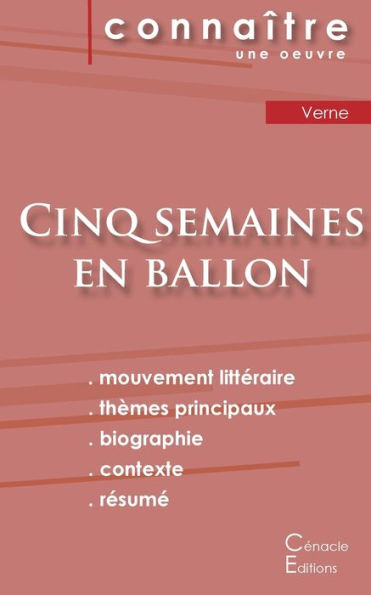 Fiche de lecture Cinq semaines en ballon de Jules Verne (Analyse littéraire de référence et résumé complet)