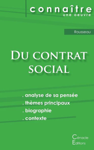 Fiche de lecture Du contrat social de Rousseau (Analyse philosophique de référence et résumé complet)