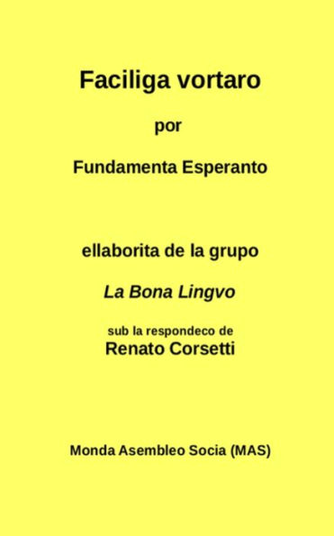 Faciliga vortaro: por Fundamenta Esperanto