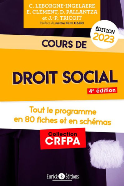 Cours de droit social 2023: Tout le programme en 80 fiches et schémas