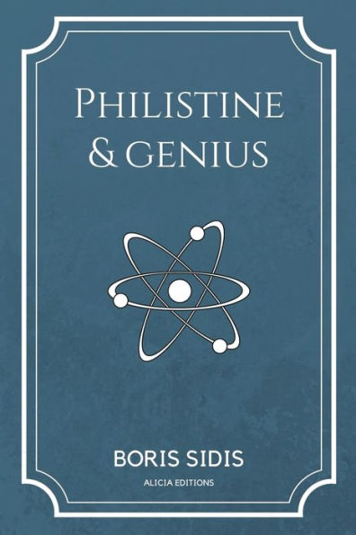 Philistine and genius: New Edition in Large Print