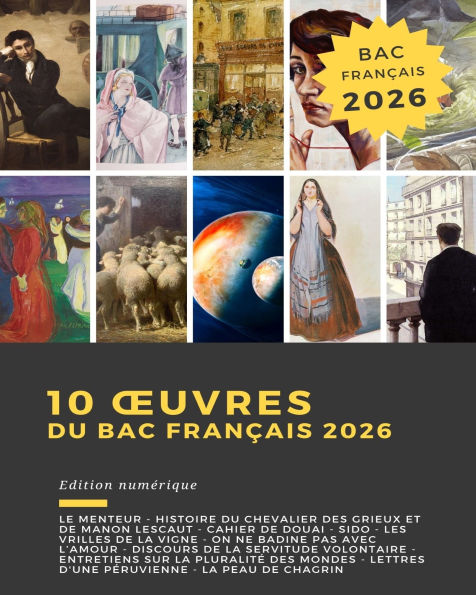 10 ouvres du bac français 2026