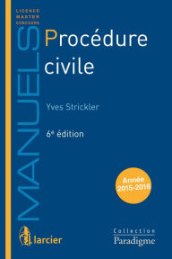 Title: Procédure civile, Author: Yves Strickler