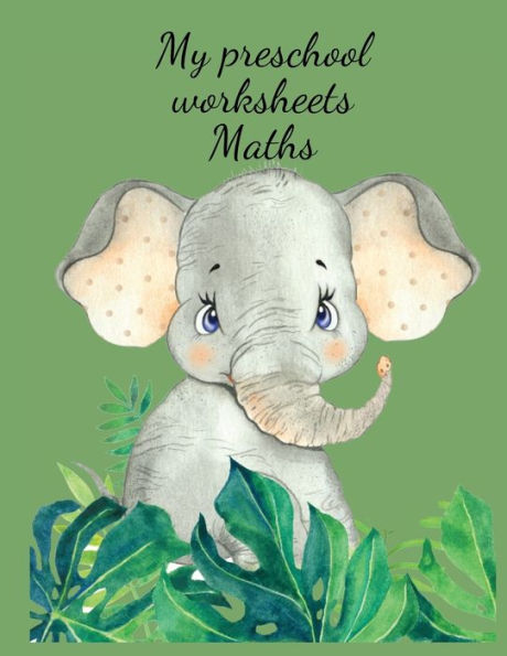 My preschool worksheets Maths: Volume 3-Stunning educational workbook contains; color the numbers, color and match the images,counting and more.