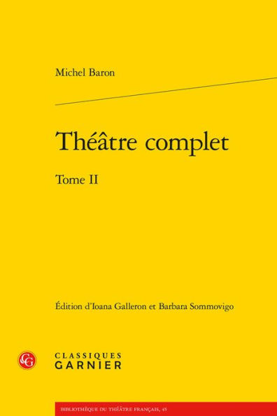 Theatre complet: Tome II