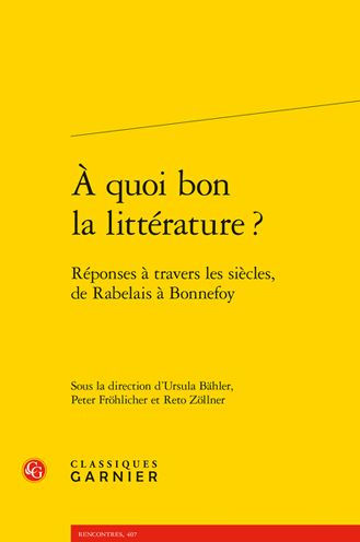 A quoi bon la litterature ?