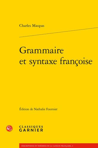 Grammaire et syntaxe francoise