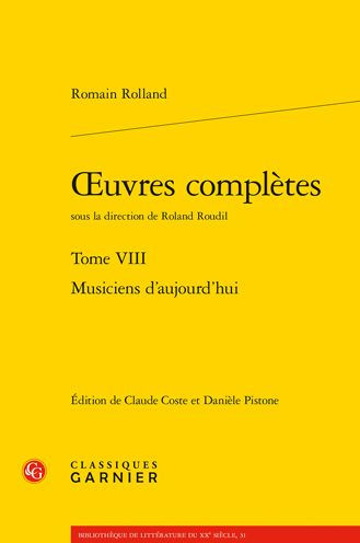 OEuvres completes: Musiciens d'aujourd'hui