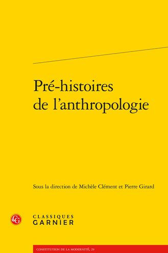 Pre-histoires de l'anthropologie
