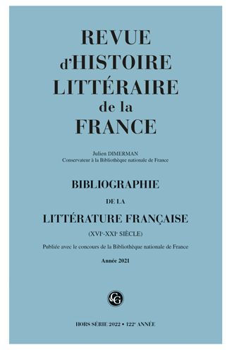 Bibliographie de la litterature francaise