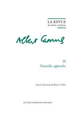 La Revue des lettres modernes: Nouvelles approches
