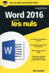 Title: Word 2016 pour les Nuls poche, 2e édition, Author: Dan Gookin