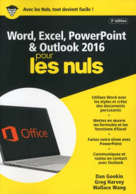 Title: Word, Excel, PowerPoint et Outlook 2016 pour les Nuls mégapoche, 2e édition, Author: Dan Gookin