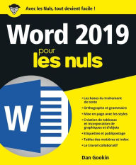 Title: Word 2019 pour les Nuls, Author: Dan Gookin