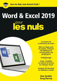 Title: Word et Excel 2019 pour les Nuls, Author: Greg Harvey