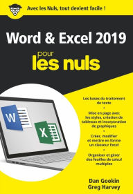Title: Word et Excel 2019 pour les Nuls, poche, 2e édition, Author: Greg Harvey