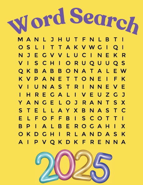 Word Search Puzzle Book 2025 Large Print: Adult Word Search Puzzle Book for Women, Men, Seniors