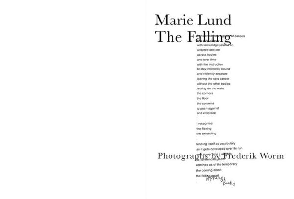 Marie Lund: The Falling: Photographs by Frederik Worm