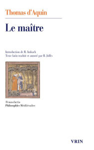 Title: Le maitre: Questions disputees sur la verite, Question XI, Author: Thomas d'Aquin