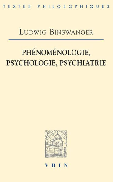 Phenomenologie, psychologie, psychiatrie
