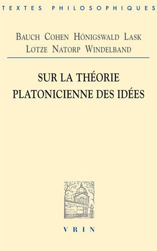 Sur la theorie platonicienne des idees