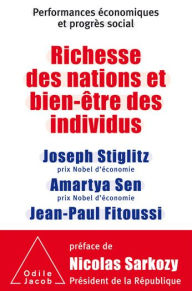 Title: Richesse des nations et bien-être des individus.: Performances économiques et progrès social, Author: Joseph Stiglitz