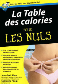 Title: Table des calories Pour les Nuls, Author: Jean-Paul Blanc