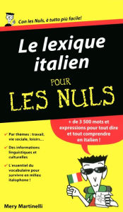 Title: Le lexique italien Pour les Nuls, Author: Mery Martinelli