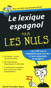 Title: Le lexique espagnol Pour les Nuls, Author: David Tarradas-Agea