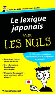 Title: Lexique Japonais Pour les Nuls, Author: Vincent Grepinet