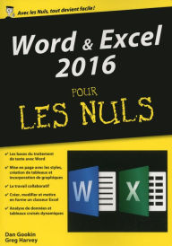 Title: Word & Excel 2016, mégapoche pour les Nuls, Author: Dan Gookin