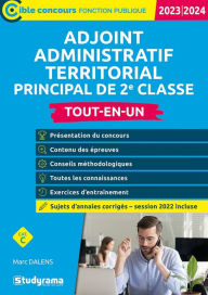 Title: Adjoint administratif territorial principal de 2e classe - Tout-en-un - Catégorie C - Concours 20..., Author: Marc Dalens
