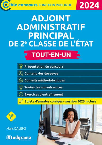 Adjoint administratif principal de 2e classe de l'État - Tout-en-un - Catégorie C - Concours 2024