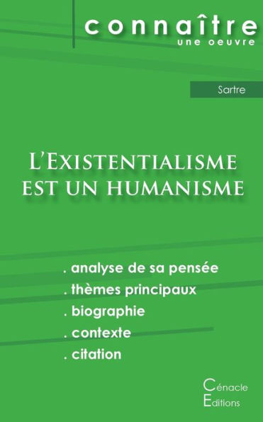 Fiche de lecture L'Existentialisme est un humanisme de Jean-Paul Sartre (analyse litt?raire de r?f?rence et r?sum? complet)