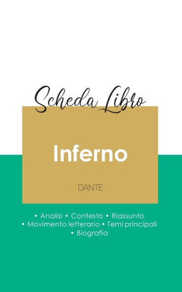 Scheda libro Inferno nella Divina commedia di Dante (analisi letteraria di riferimento e riassunto completo)