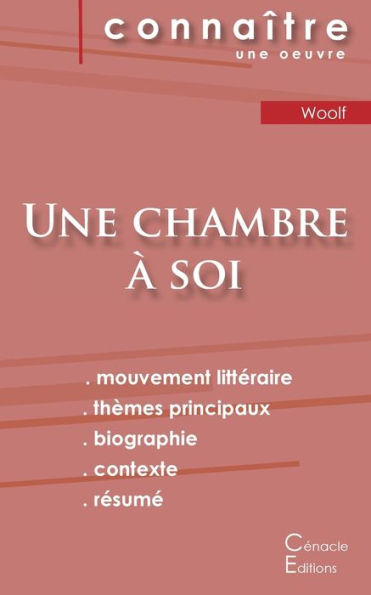 Fiche de lecture Une chambre à soi de Virginia Woolf (Analyse littéraire de référence et résumé complet)