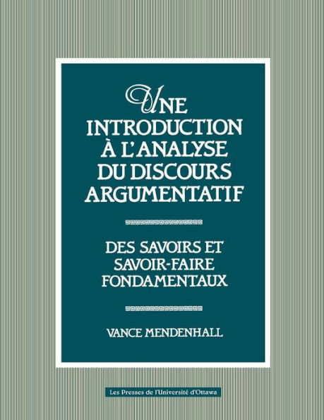 Une introduction à l'analyse du discours argumentatif